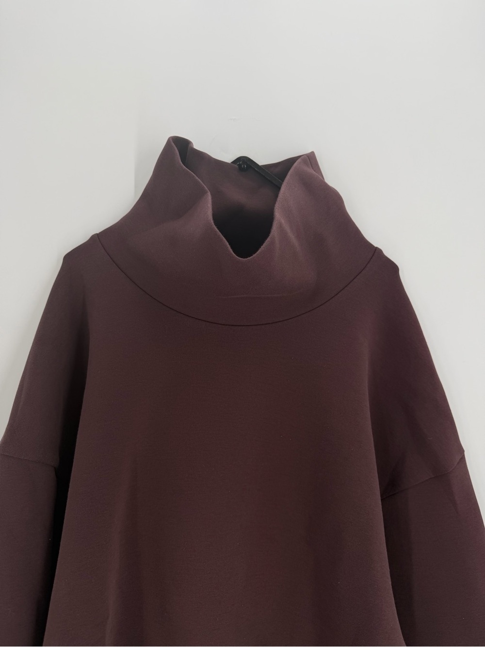 Cos Roll Neck Scuba Oversized Neoprene Top Sweater